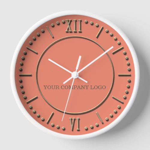 YOUR COMPANY LOGOpersonalizedadd your text Clock