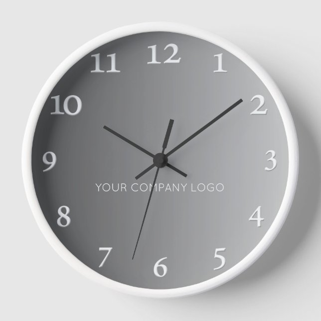 YOUR COMPANY LOGO,personalized,add your text Clock (Front)