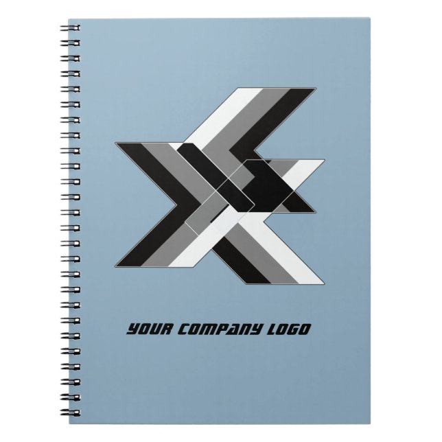 YOUR COMPANY LOGO,personalized,add your text Notebook (Front)
