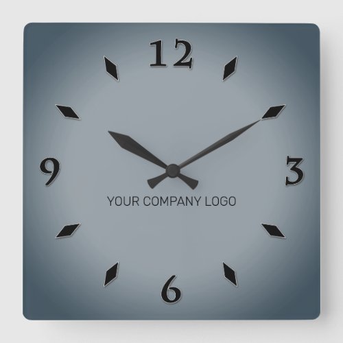 YOUR COMPANY LOGOpersonalizedadd your text Square Wall Clock