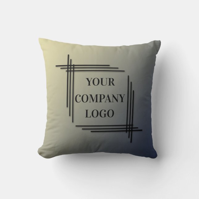 YOUR COMPANY LOGO,personalized,add your text Throw Pillow (Front)