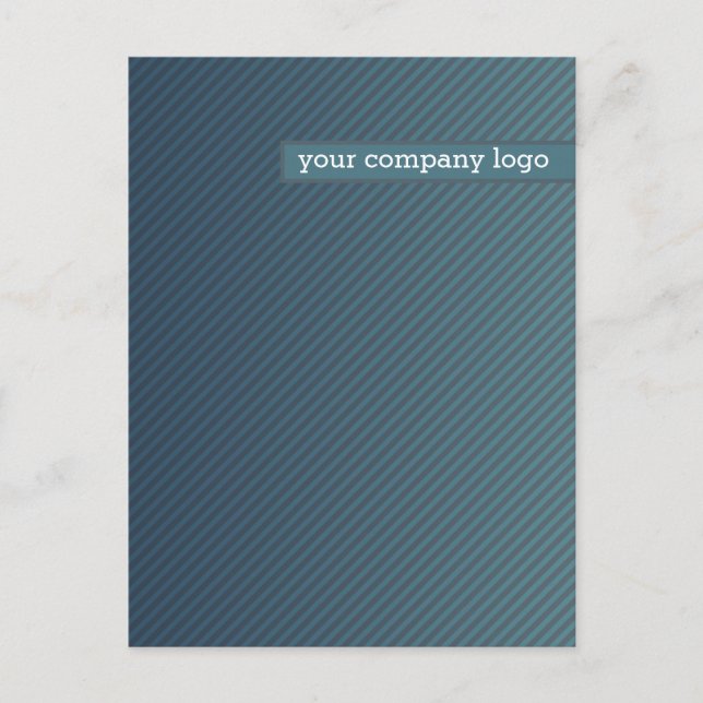 YOUR COMPANY LOGO,personalized Announcement Postcard (Front)