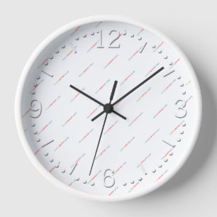 your company logo personalized clock