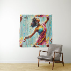 Your company logo & personalized image tapestry