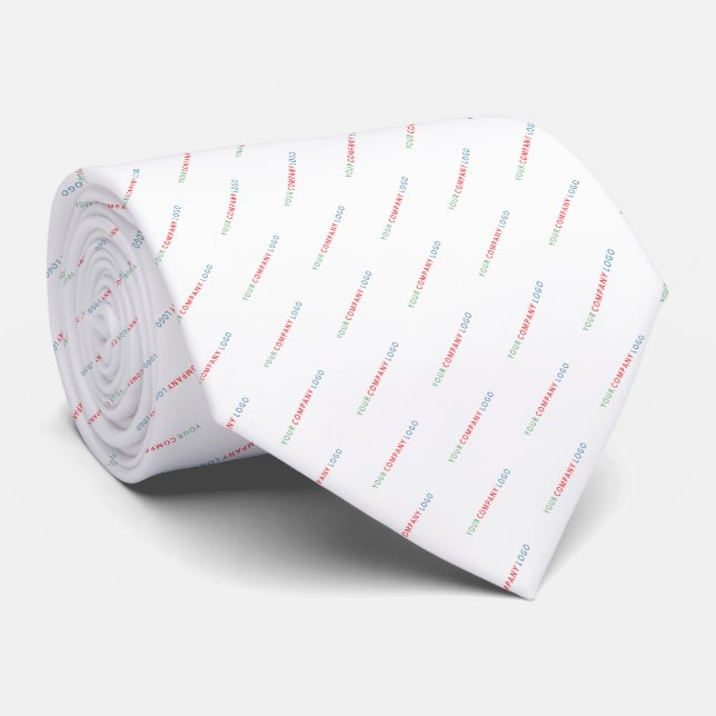 your company logo personalized  neck tie (Rolled)