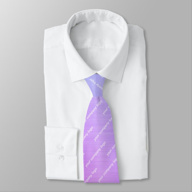 your company logo personalized neck tie (Tied)
