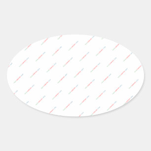 your company logo personalized oval sticker