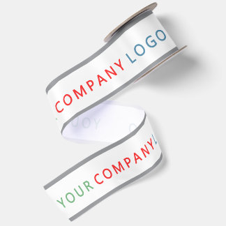 your company logo personalized satin ribbon