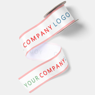 your company logo personalized satin ribbon