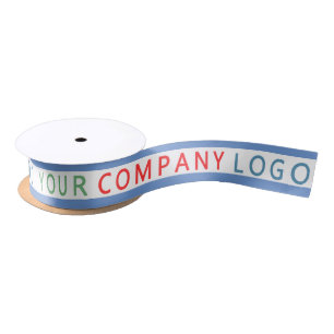your company logo personalized   satin ribbon