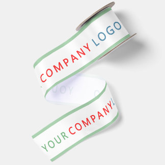 your company logo personalized satin ribbon
