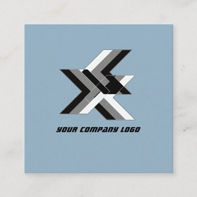 YOUR COMPANY LOGO,personalized Square Business Card (Front)