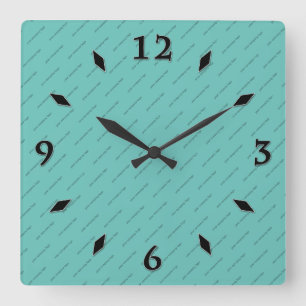 your company logo personalized square wall clock