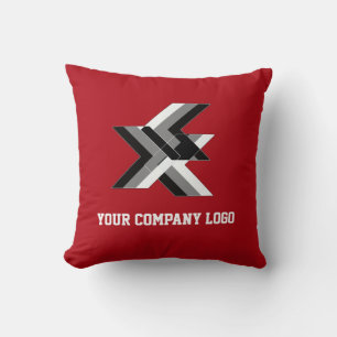 YOUR COMPANY LOGO,personalized Throw Pillow