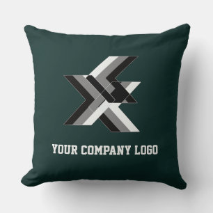 YOUR COMPANY LOGO,personalized Throw Pillow