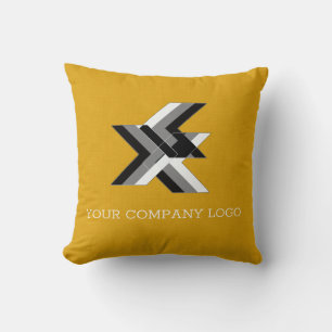 YOUR COMPANY LOGO,personalized Throw Pillow