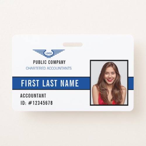 Your Company Logo Photo Name ID Badge