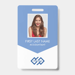 Your Company Logo Photo Name ID Badge