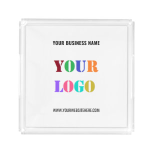 Your Company Logo Promotion Business Acrylic Tray