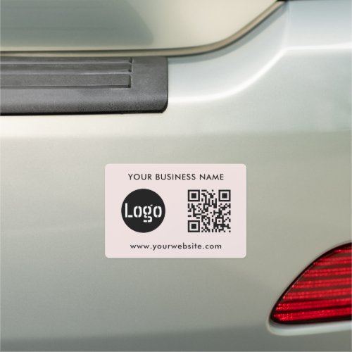 Your Company Logo  QR Code Business Promotional   Car Magnet