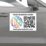Your Company Logo & QR Code Business Promotional Car Magnet