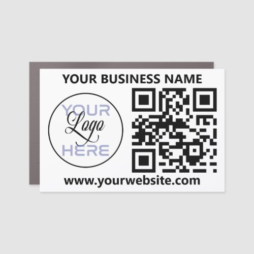 Your Company Logo  QR Code Business Promotional Car Magnet