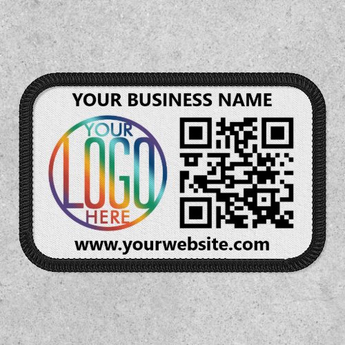 Your Company Logo  QR Code Business Promotional Patch