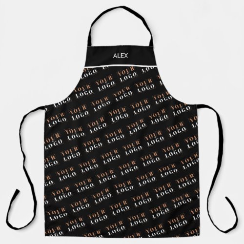 Your Company Logo Repeat Pattern Personalized Apron