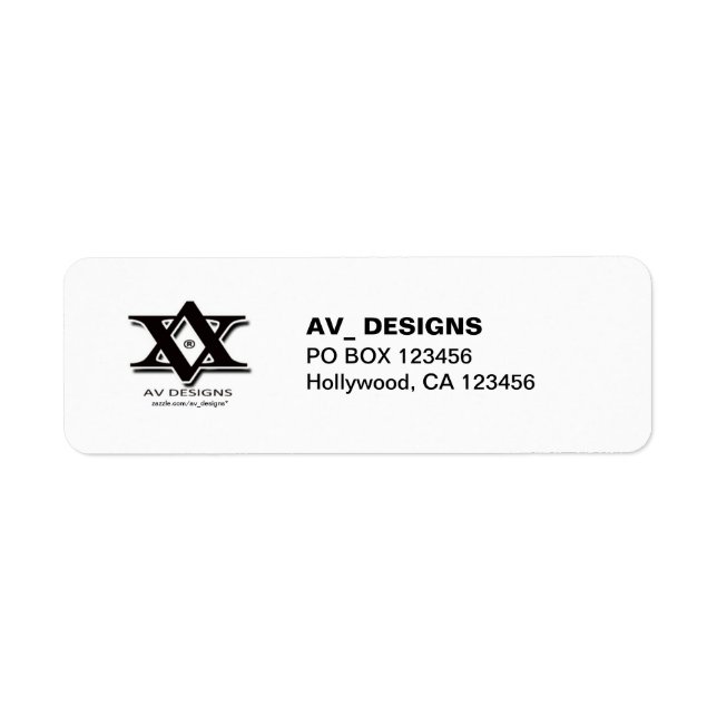 Your Company Logo - Return Address Labels (Front)