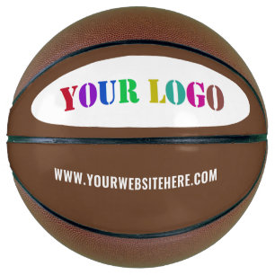 Your Company Logo Text Branded Basketball Template