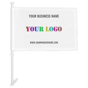 Your Company Logo Text Business Car Flag Template