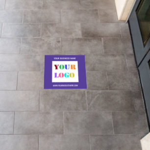 Your Company Logo Text Business Floor Decals