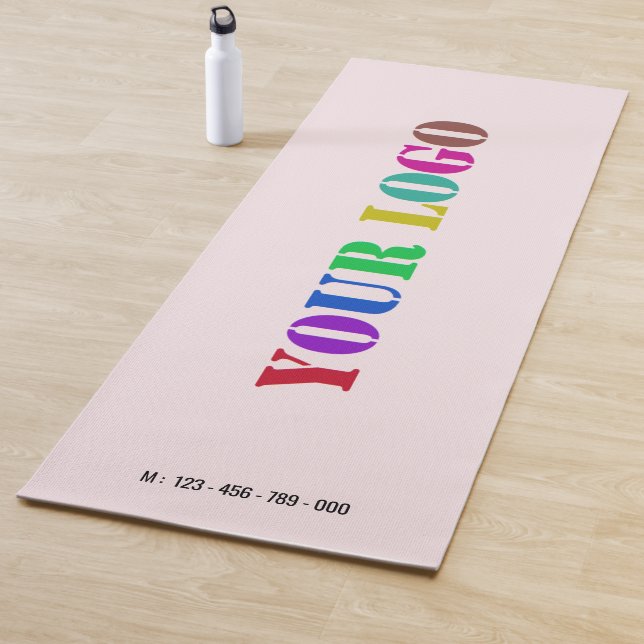 Your Company Logo Text Business Yoga Mat Example (In Situ)