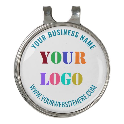 Your Company Logo Text Golf Hat Clip Ball Marker