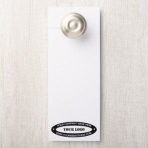 Your Company Logo Text Info Door Hangers Example