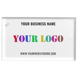 Your Company Logo Text Place Card Holder Template