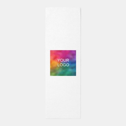 Your Company Logo Text Template Customizable White Outdoor Rug