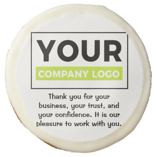 Your Company Logo Thank You for Business Customer Sugar Cookie