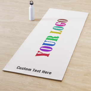 Your Company Logo Yoga Mat Example Custom Text