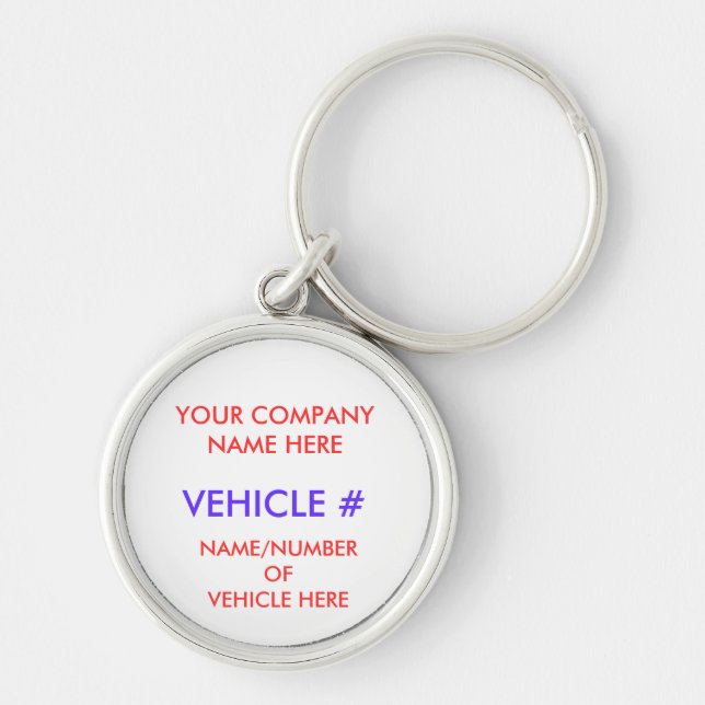 YOUR COMPANY NAME HERE, KEYCHAIN (Front)