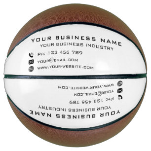 Your Company Name Text Personalized Basketball