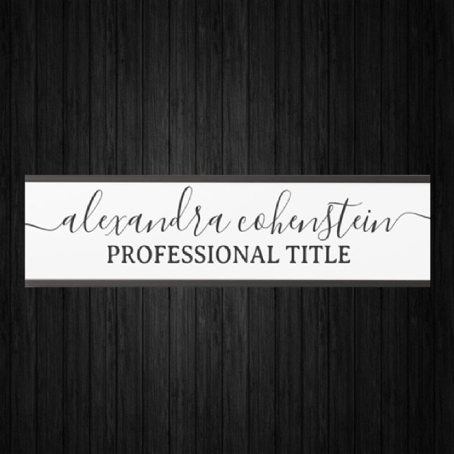 Your Company Office Door Sign Black and White (Creator Uploaded)