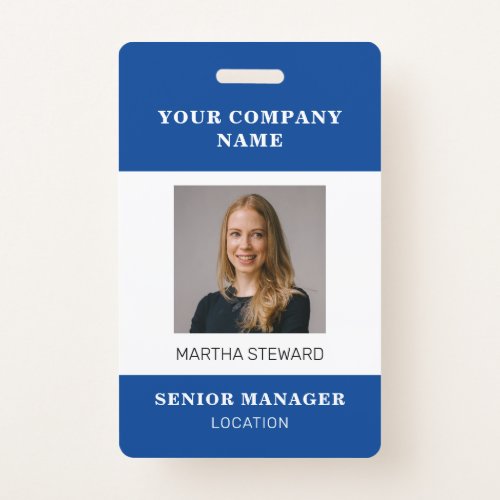 Your Company Photo id Badge