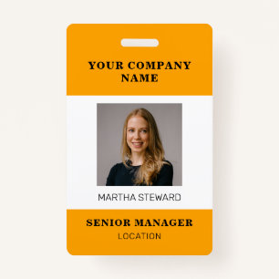 Your Company Photo id ID Badge