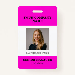 Your Company Photo id ID Badge