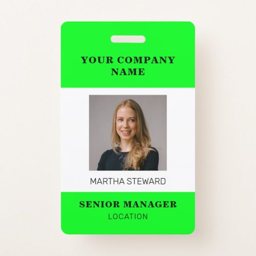 Your Company Photo id ID Badge