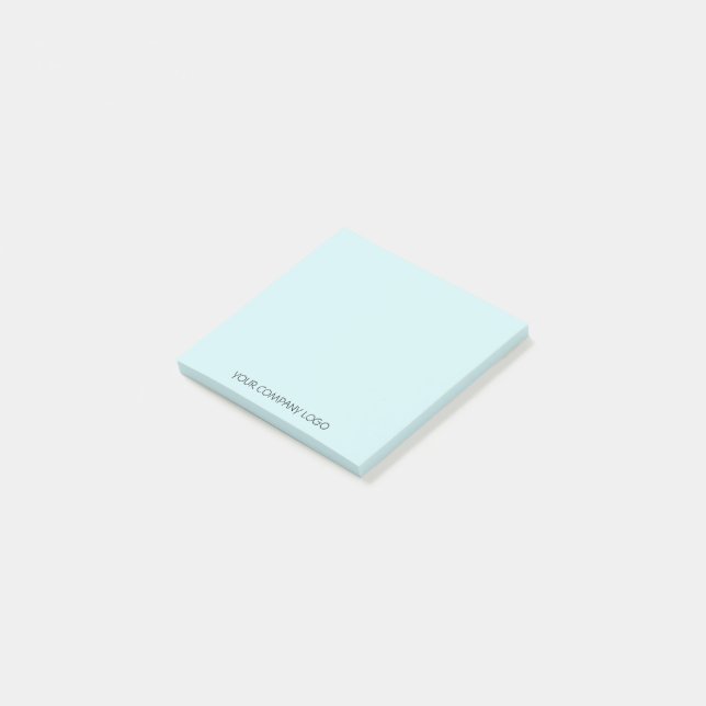 Your company's logo, personalized post-it notes (Angled)