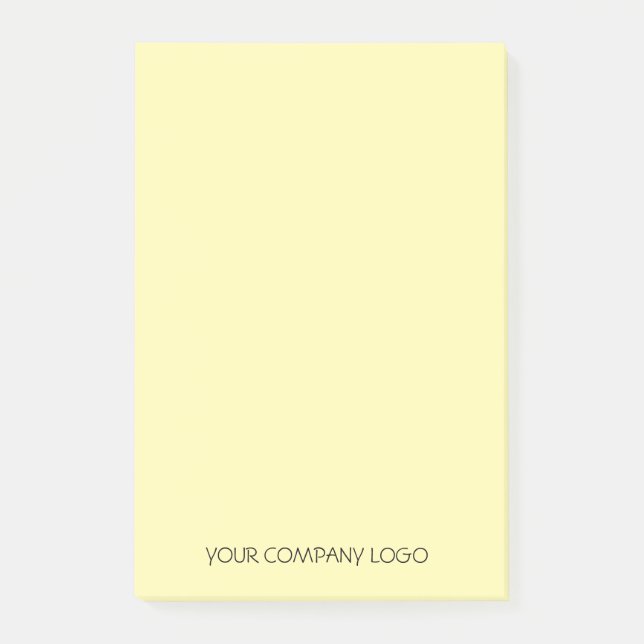 Your company's logo, personalized post-it notes (Front)