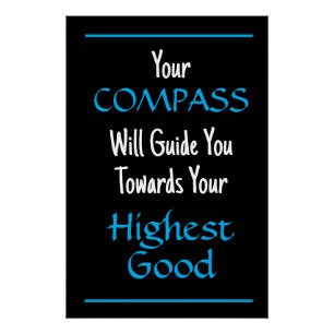 "Your COMPASS Will Guide You..." Phrase  Poster