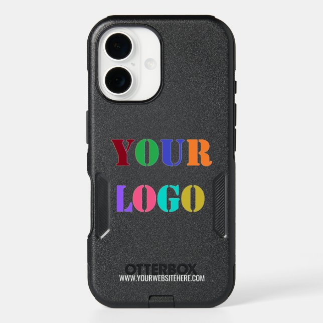 Your Compny Logo and Text Personalized iPhone Case (Back)